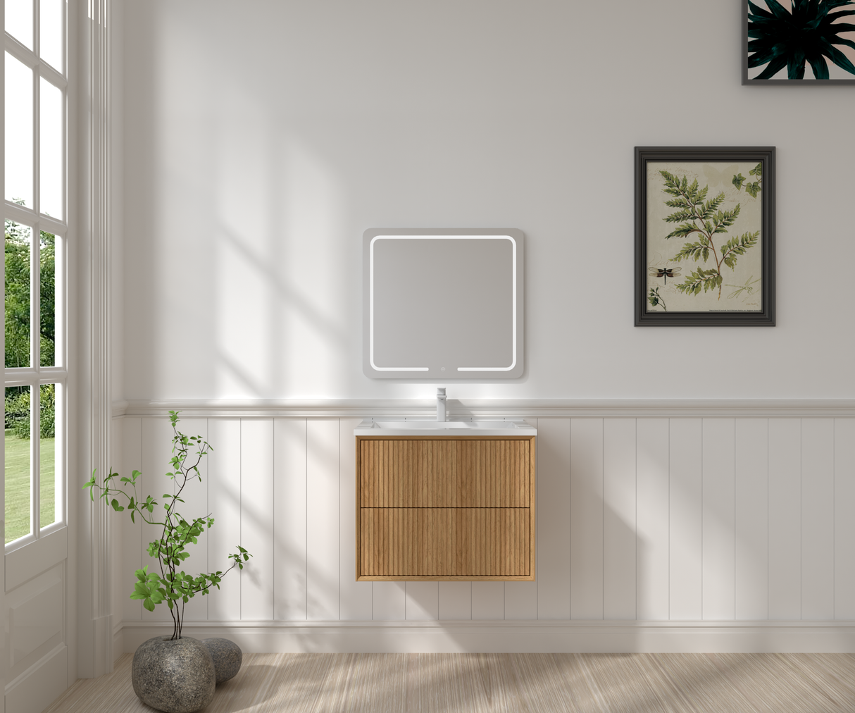 24" Floating Bathroom Vanity Set