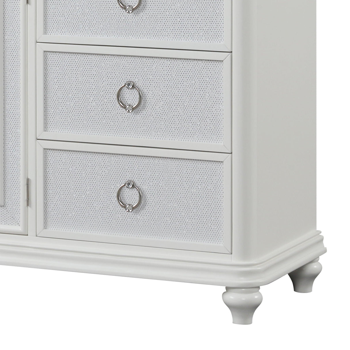 Abigale - 6 Drawer Dresser With LED (Includes Dresser Only, Mirror Not Included) - White