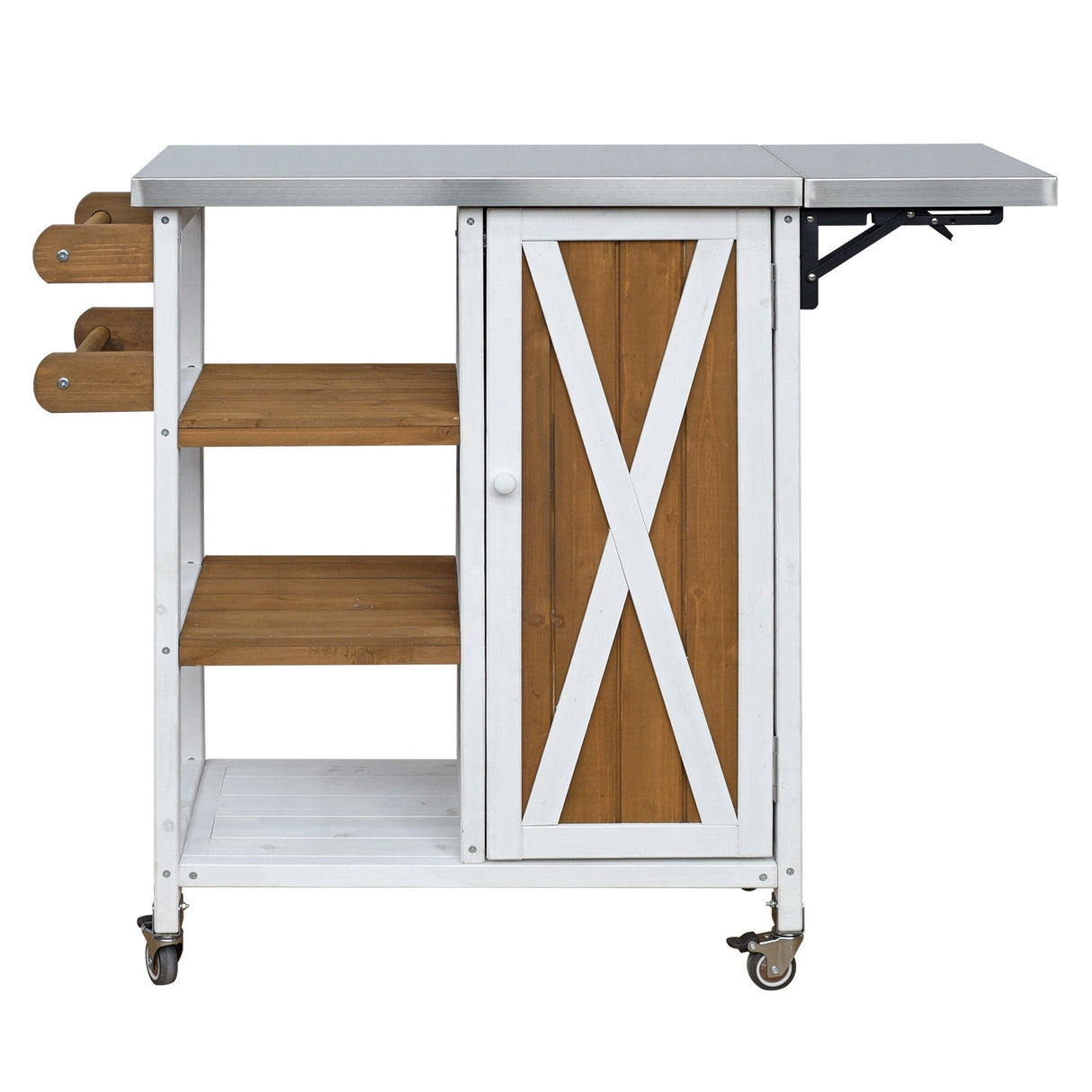 Foldable Outdoor Kitchen Island Patio Prep Station