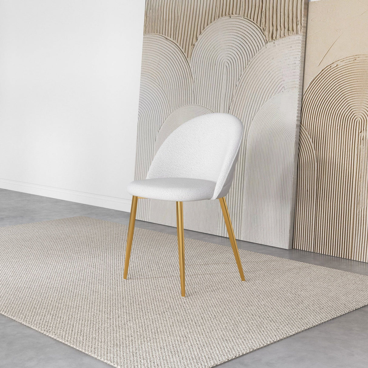 Marion - Dining Chair (Set of 2) - Gold / White