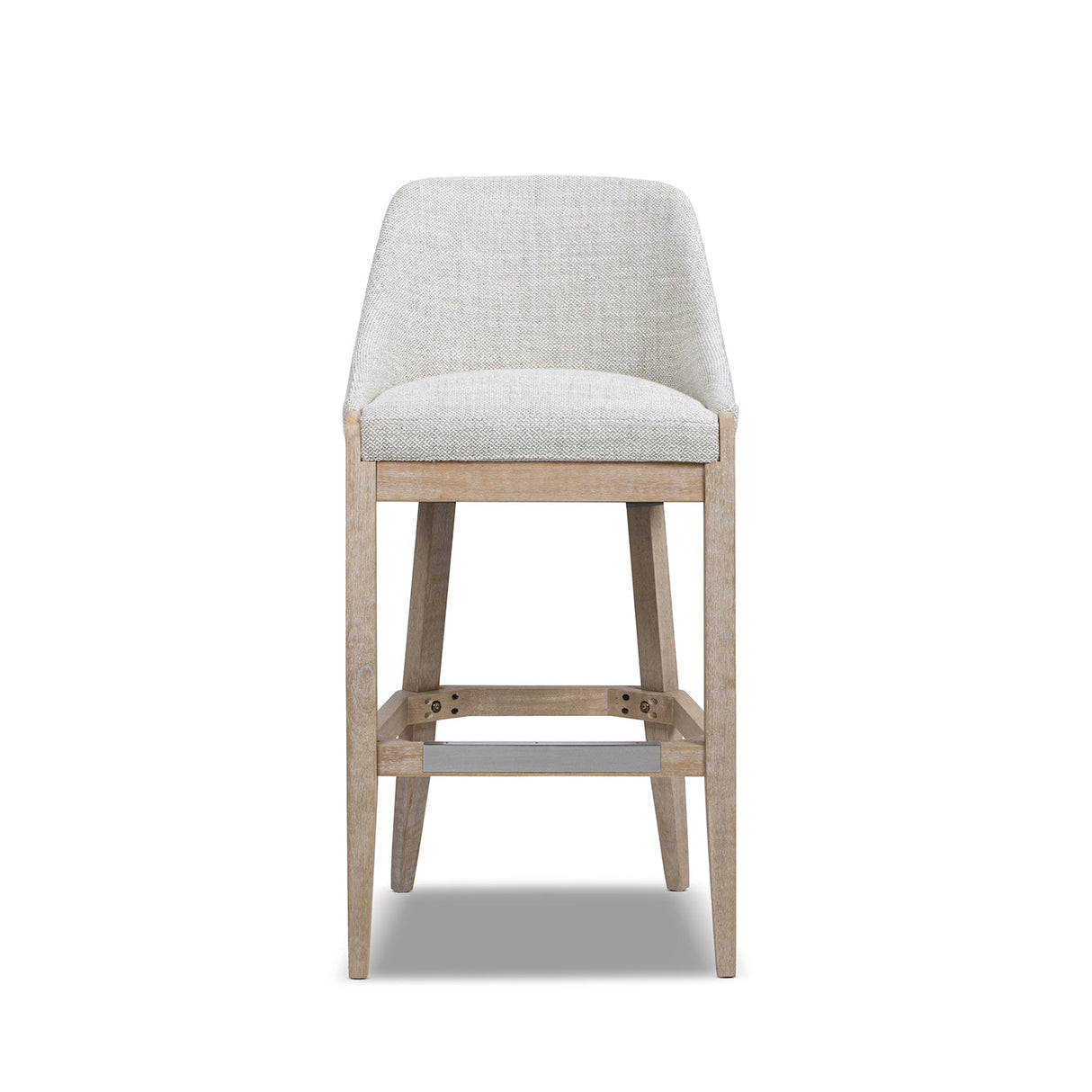 Newport 30.5" Coastal Curved Back Upholstered Barstool