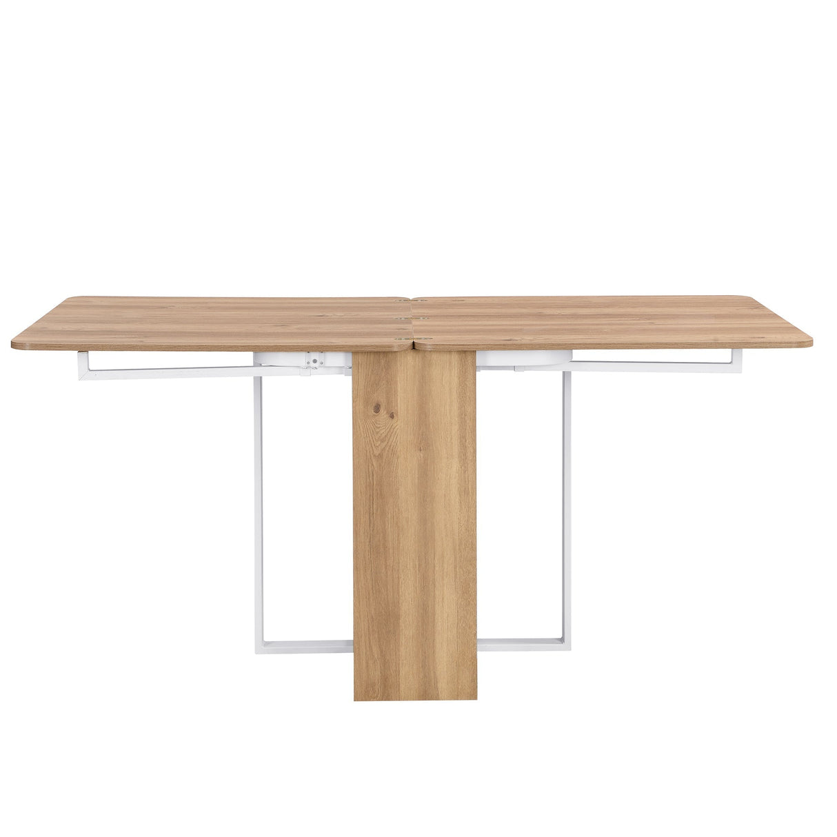 TOPMAX Modern Compact 63-inch 5-Piece Extendable Dining Table Set