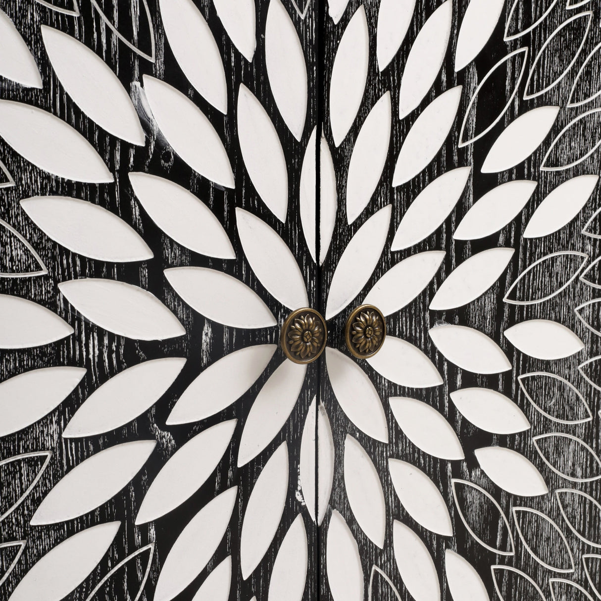 Sideboard Buffet Cabinet with 4 Doors and Adjustable Shelves