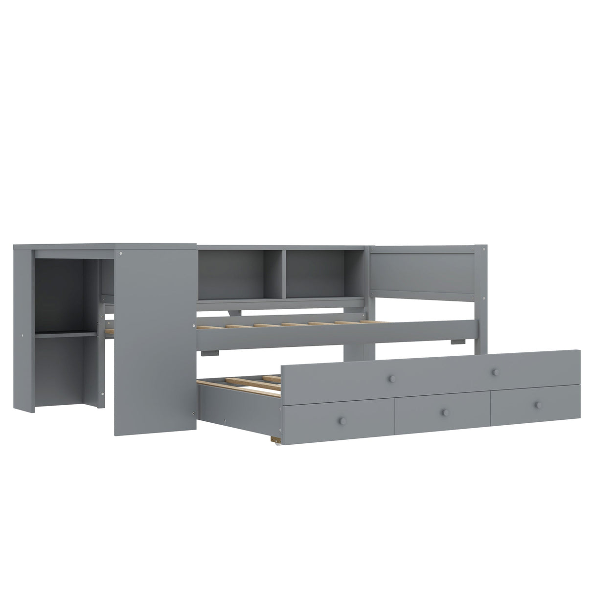 Twin Size Daybed with Trundle and Storage
