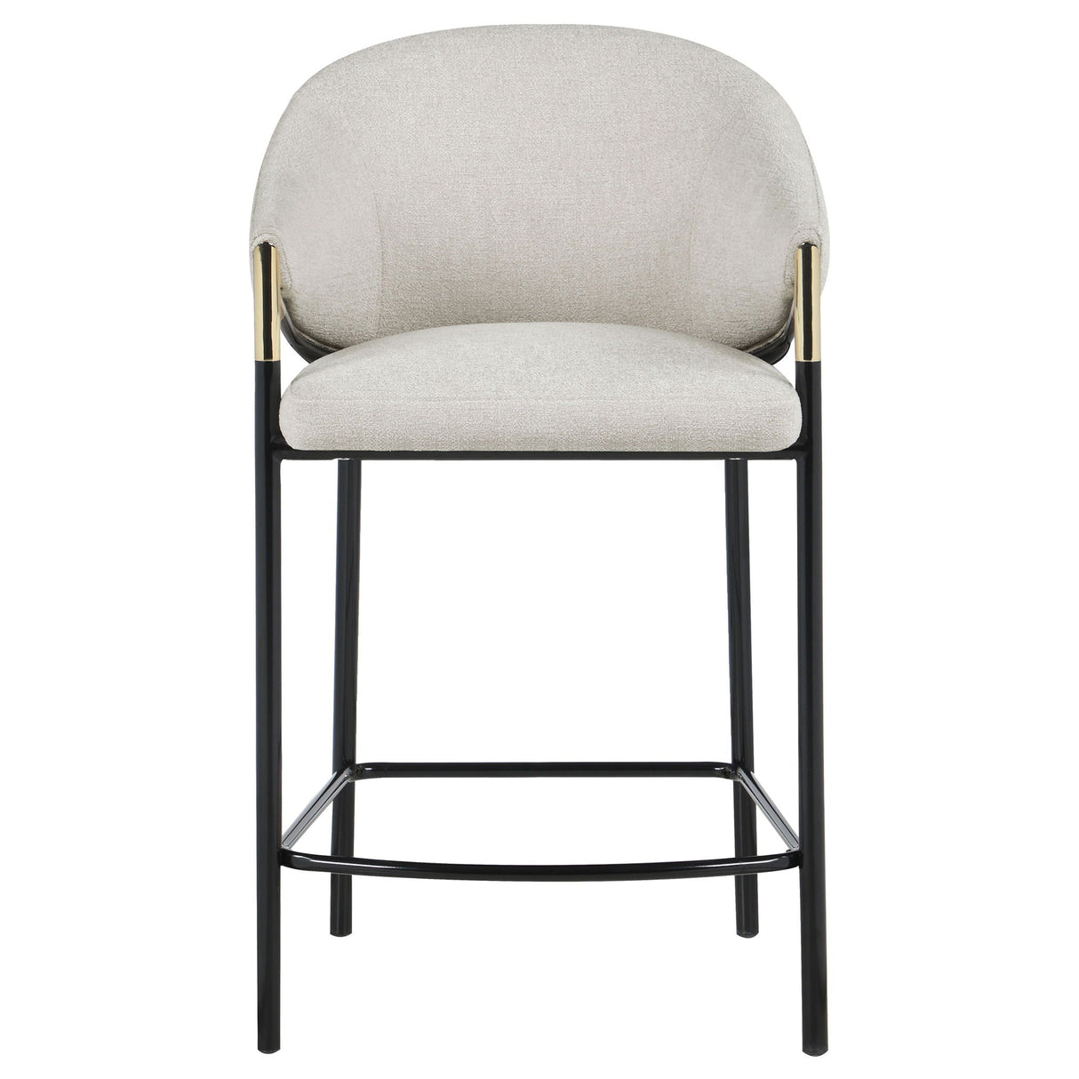 Sloped Arm Counter Stools (Set of 2) - Beige