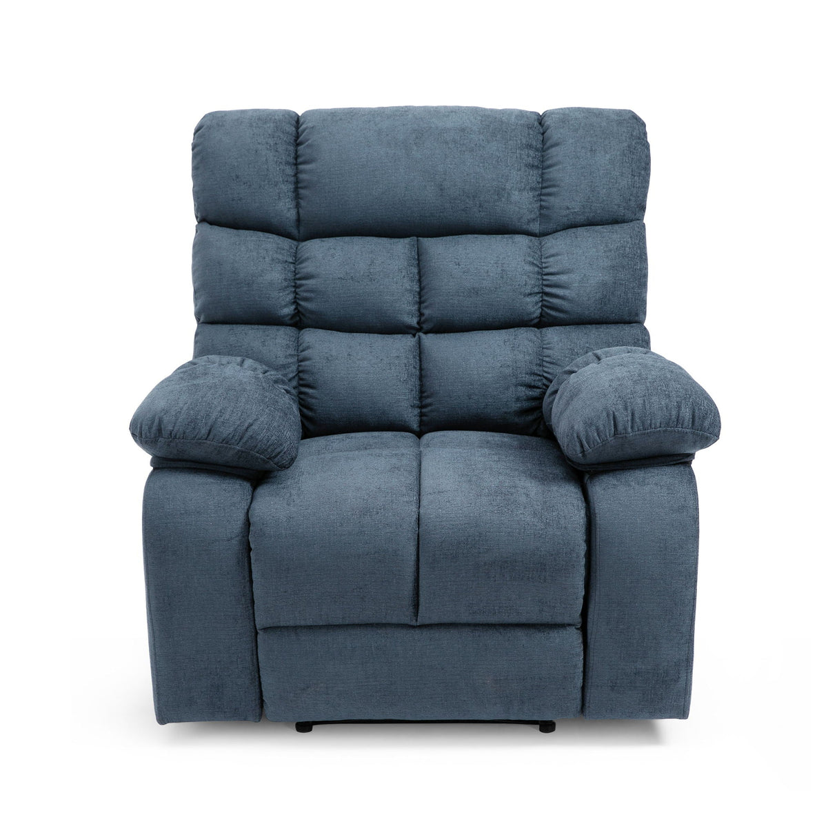 Contemporary Massage Recliner with Pillow Tufted Design - Charcoal