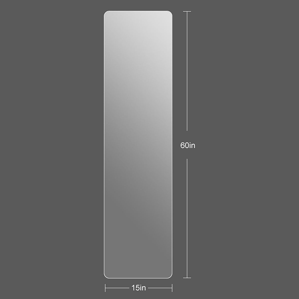Modern Frameless Full Body Mirror with Explosion-Proof Glass