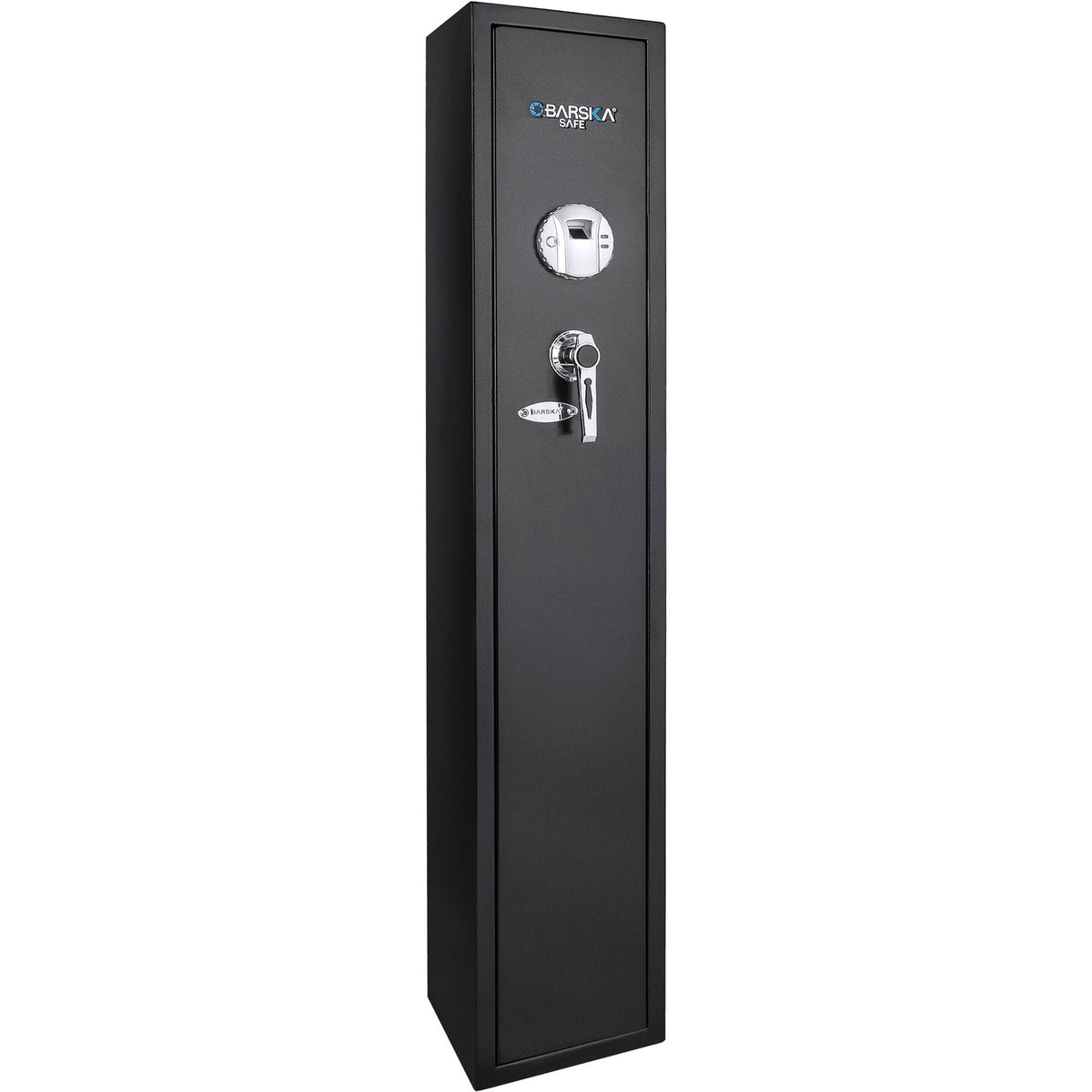 Biometric Rifle Safe with Fingerprint Access – Black