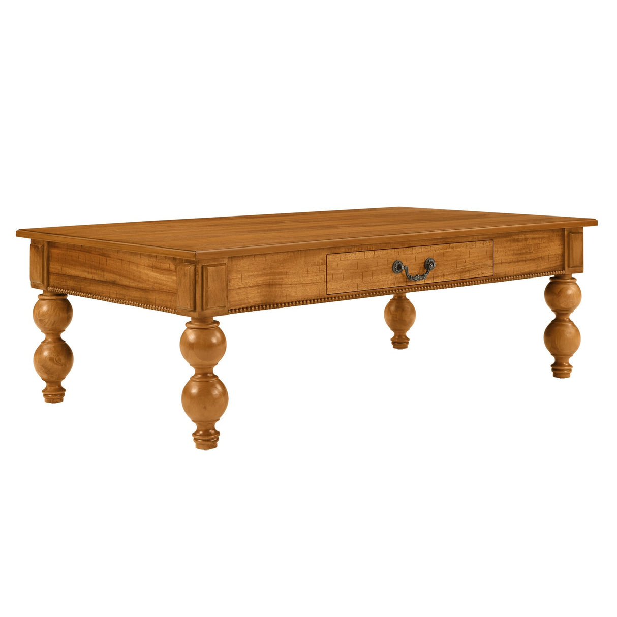 Rectangular Wooden Coffee Table with Storage Drawer