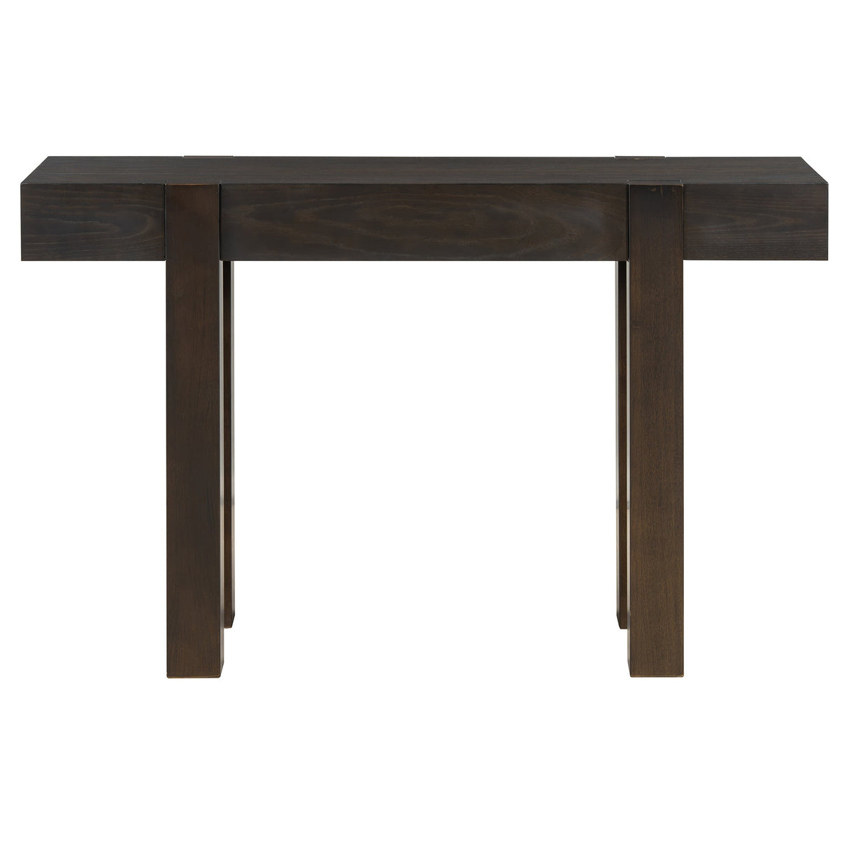 TREXM Rustic Minimalist Console Table with Hidden Drawer