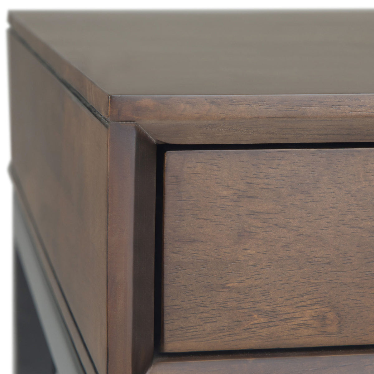 Mid Century Wide Writing Desk with Three Drawers - Multiple Colors