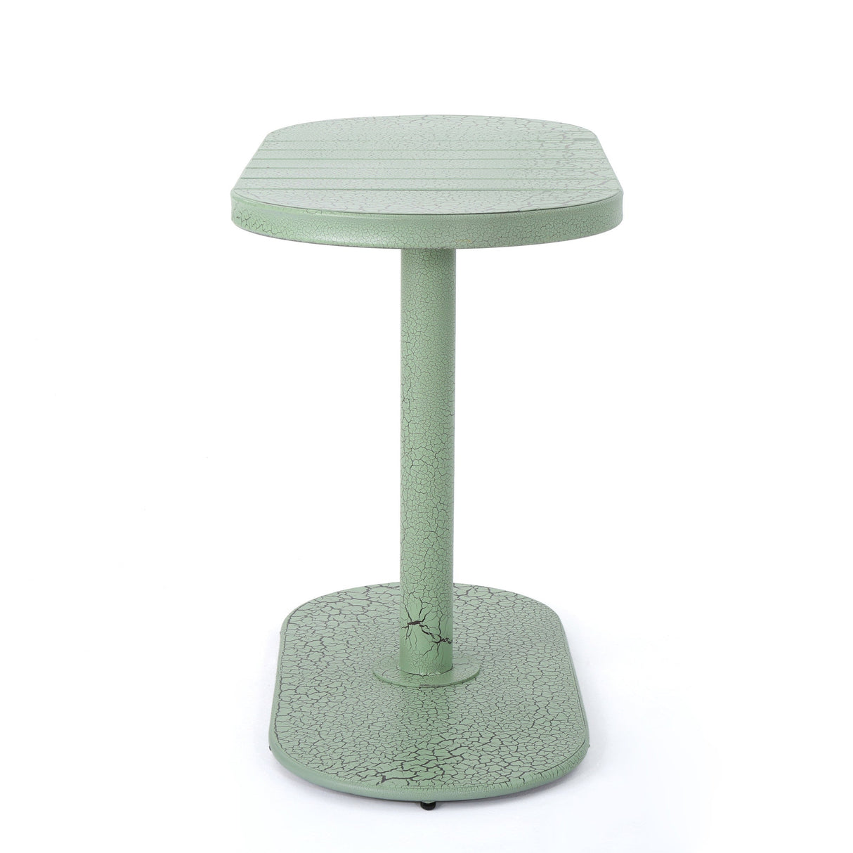 Santa Monica Bistro Set Modern Outdoor Dining Green Iron 3-Piece