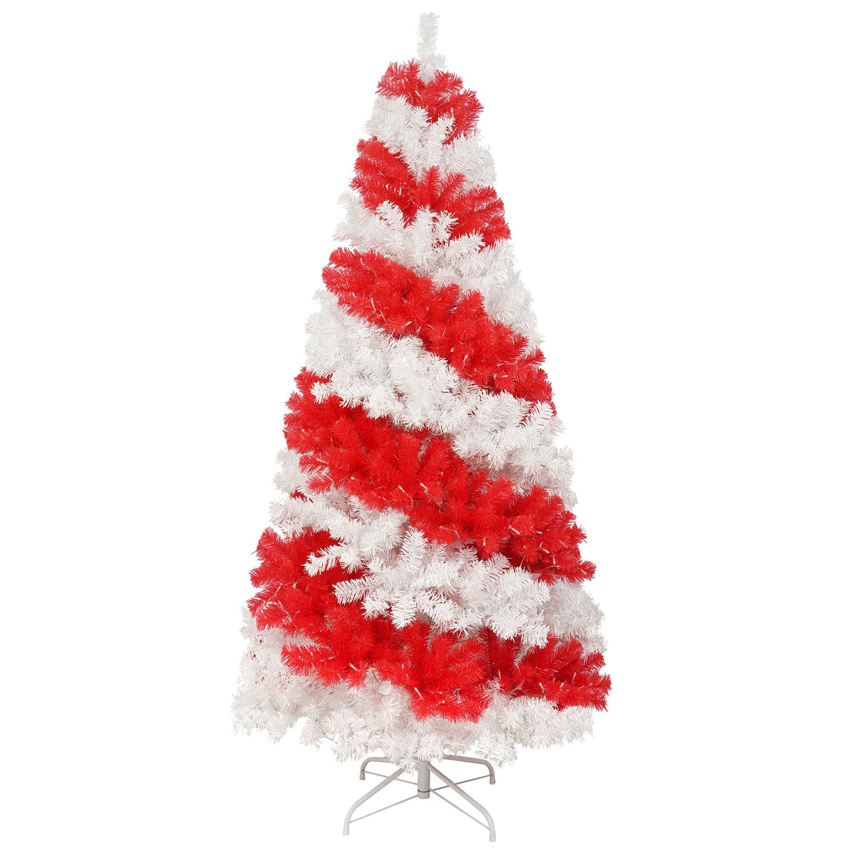 6-Foot Candy Cane Christmas Tree with 300 LED Lights