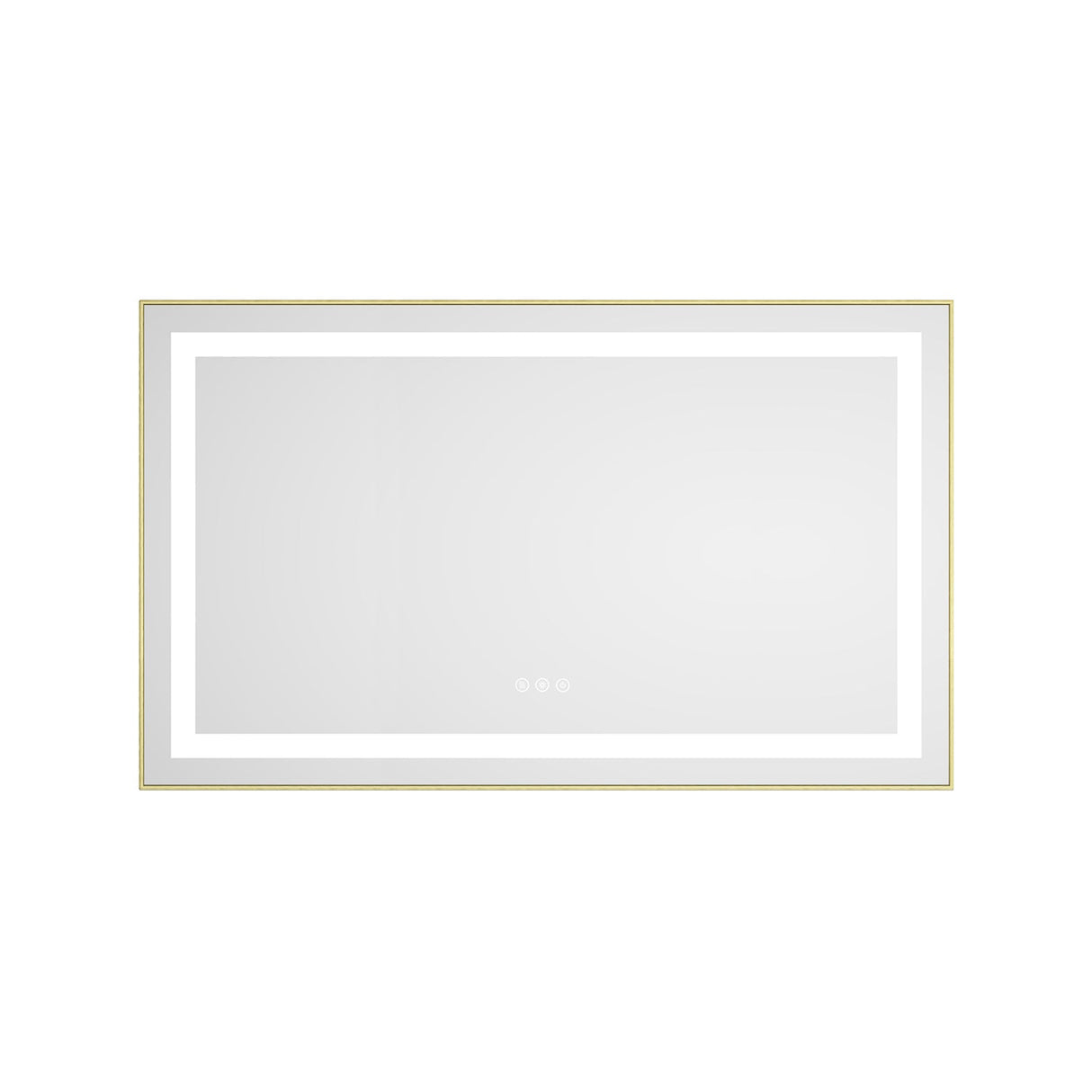 40 x 24 Inch LED Bathroom Mirror With Front And Backlight