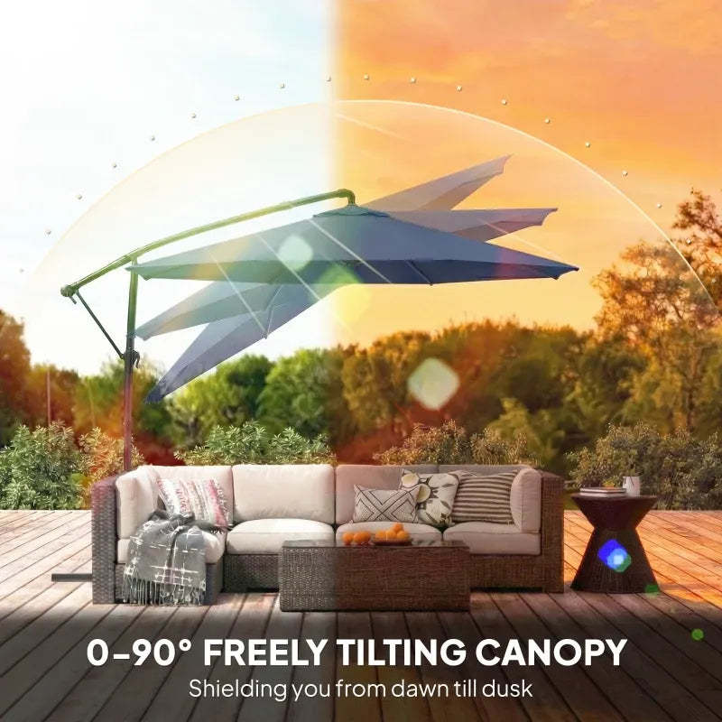 Outdoor Hanging Cantilever Umbrella