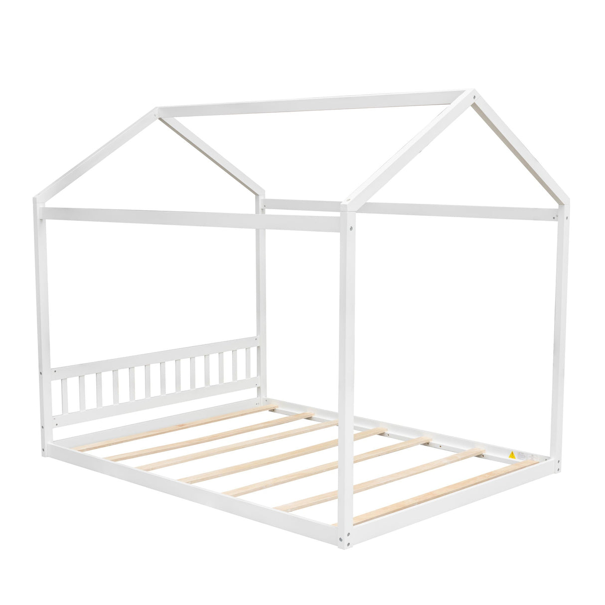 Wooden House Bed With Headboard