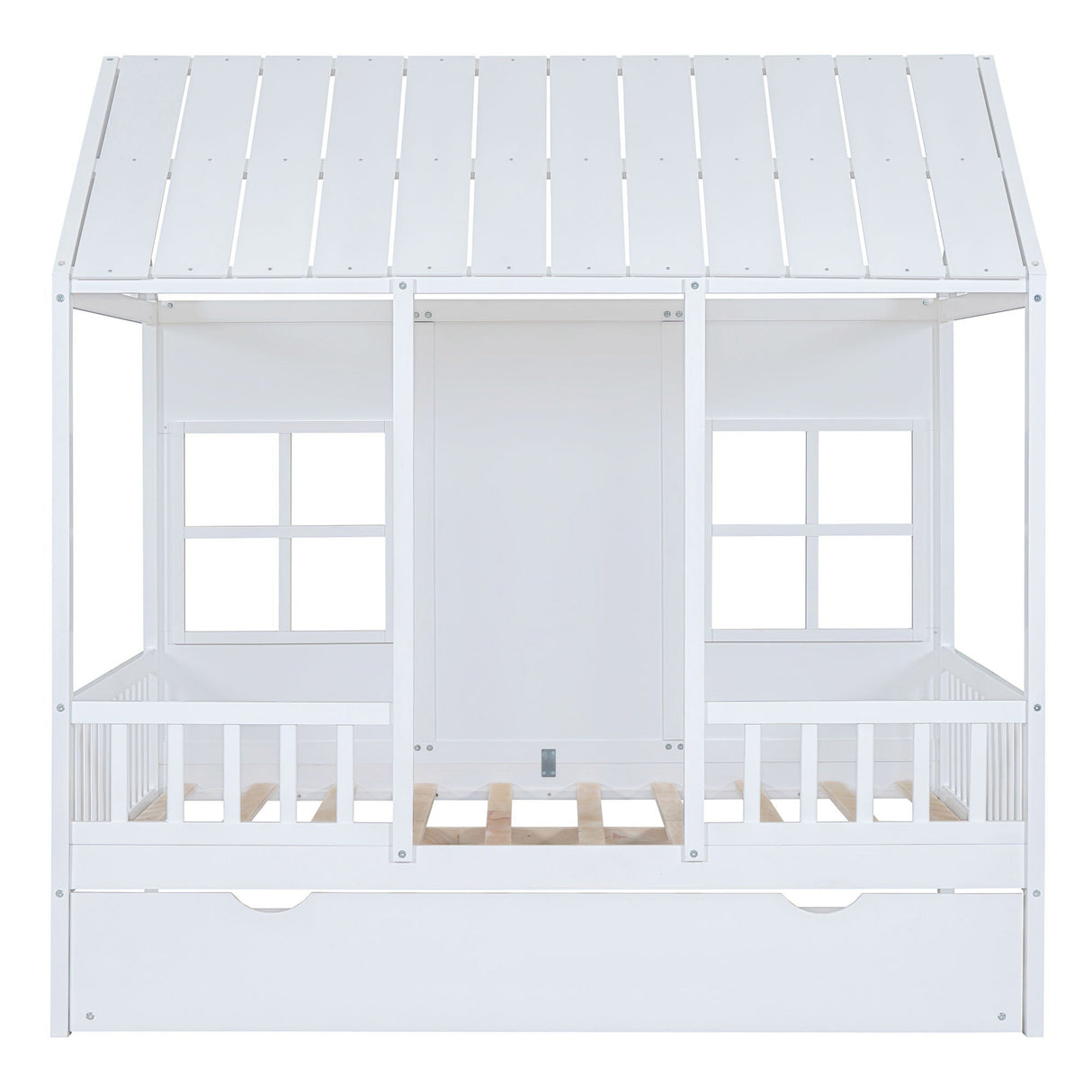 House Bed With Twin Size Trundle, Daybed