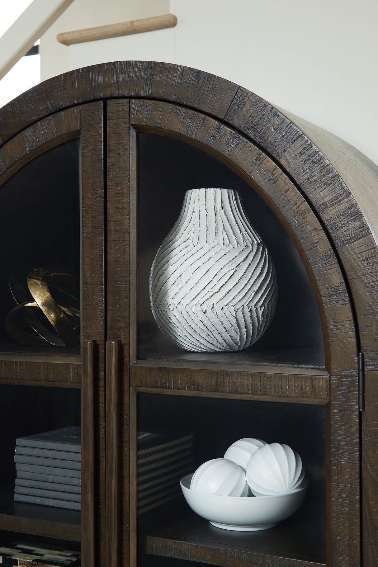 Benhall - Accent Cabinet - Dark Brown