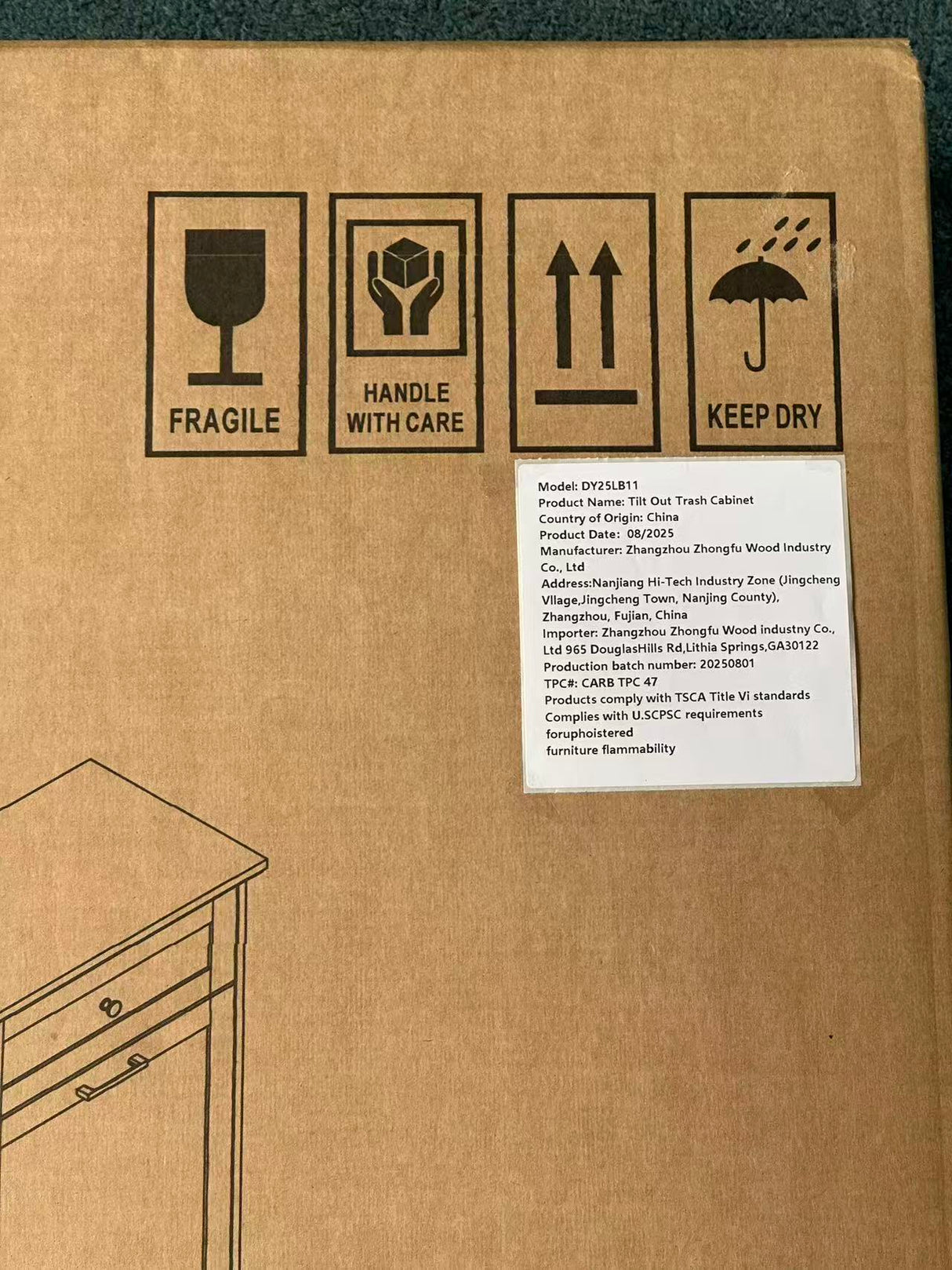 10 Gallon Tilt Out Trash Cabinet