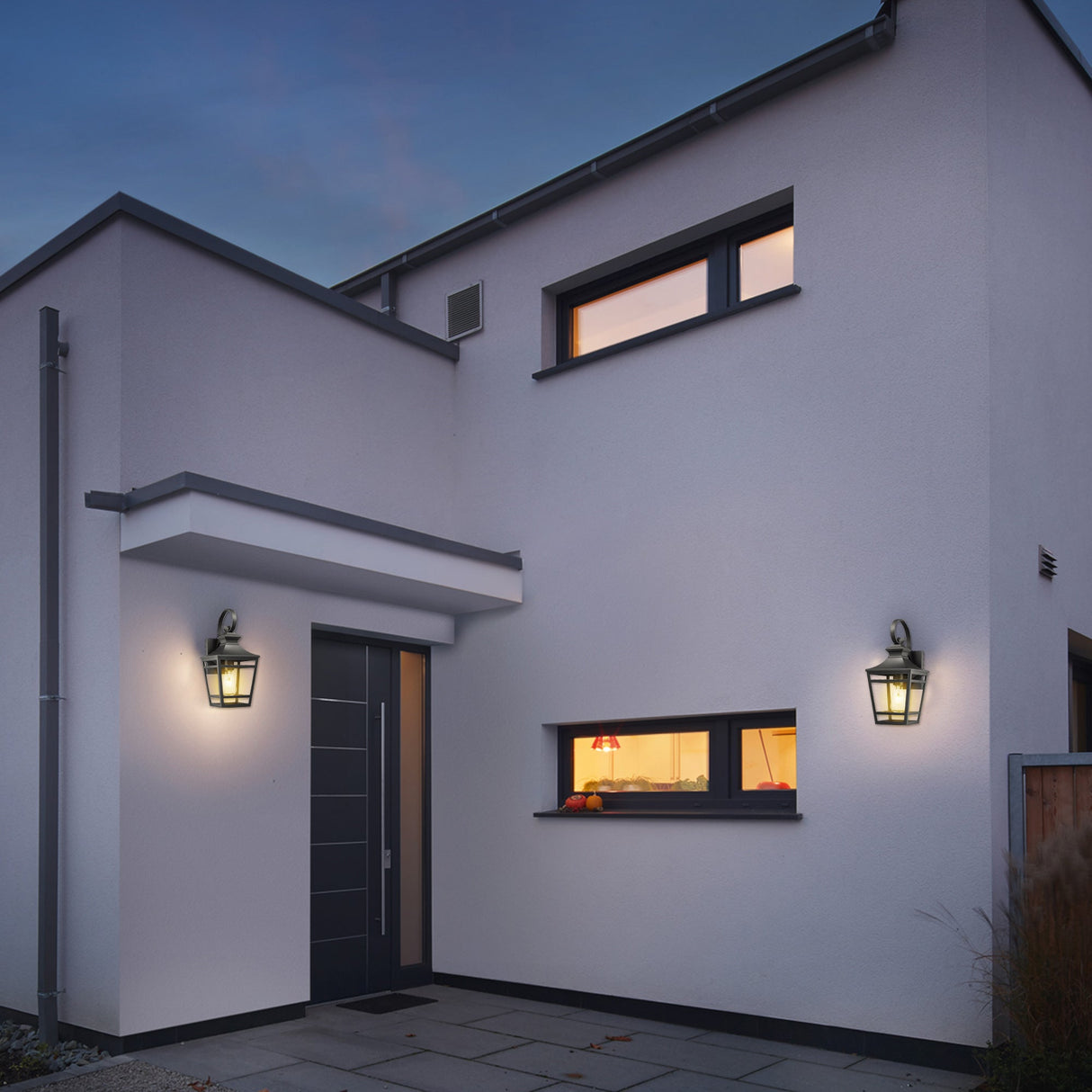 Large Outdoor Wall Lights for House16.5inch Exterior Lighting Fixtures Wall Mount Outdoor Porch Lights Waterproof Black