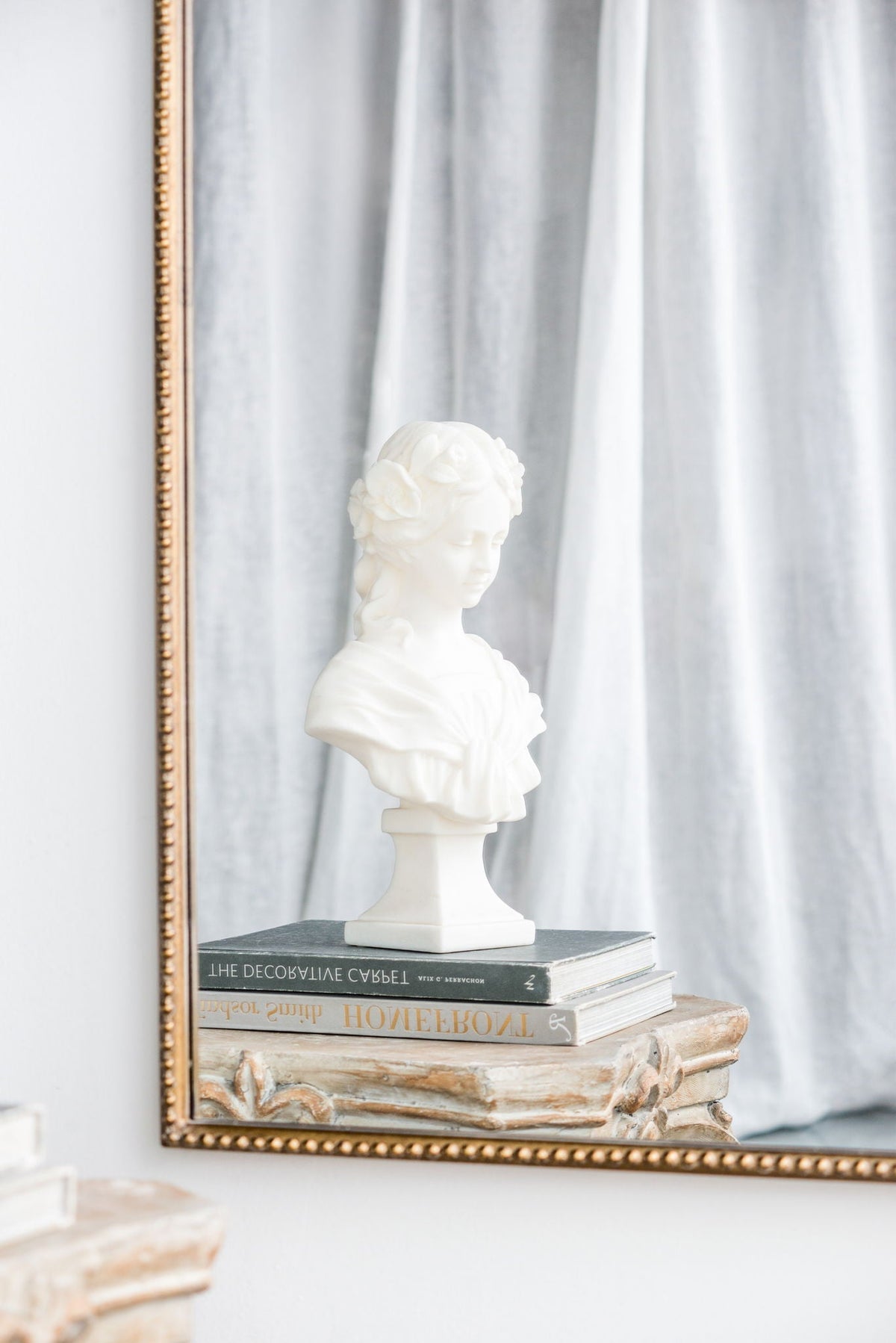 Arch Mirror, Baroque Inspired Wall Decor For Bathroom, Bedroom, Living Room