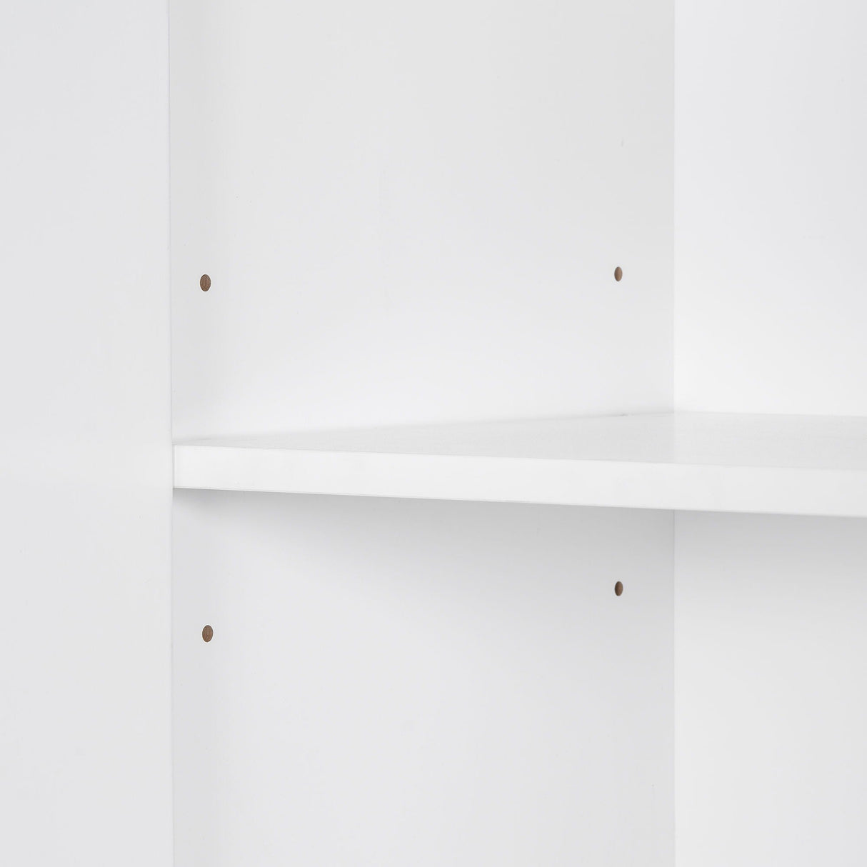 Modern Bathroom Storage Cabinet With Two Laundry Baskets, One Drawer, Adjustable Shelf