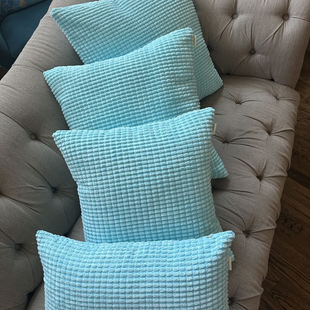 Set of 2 Polyester Blend soft hand feeling Throw Pillow covers 4 sizes options