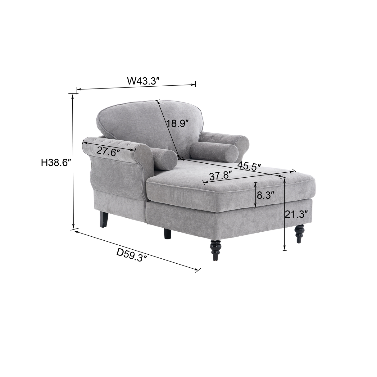 Oversized Chaise Lounge Indoor