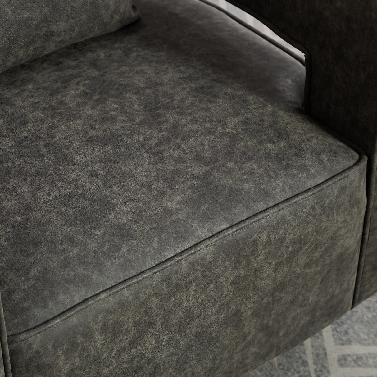 29.1"W Swivel Accent Open Back Barrel Chair