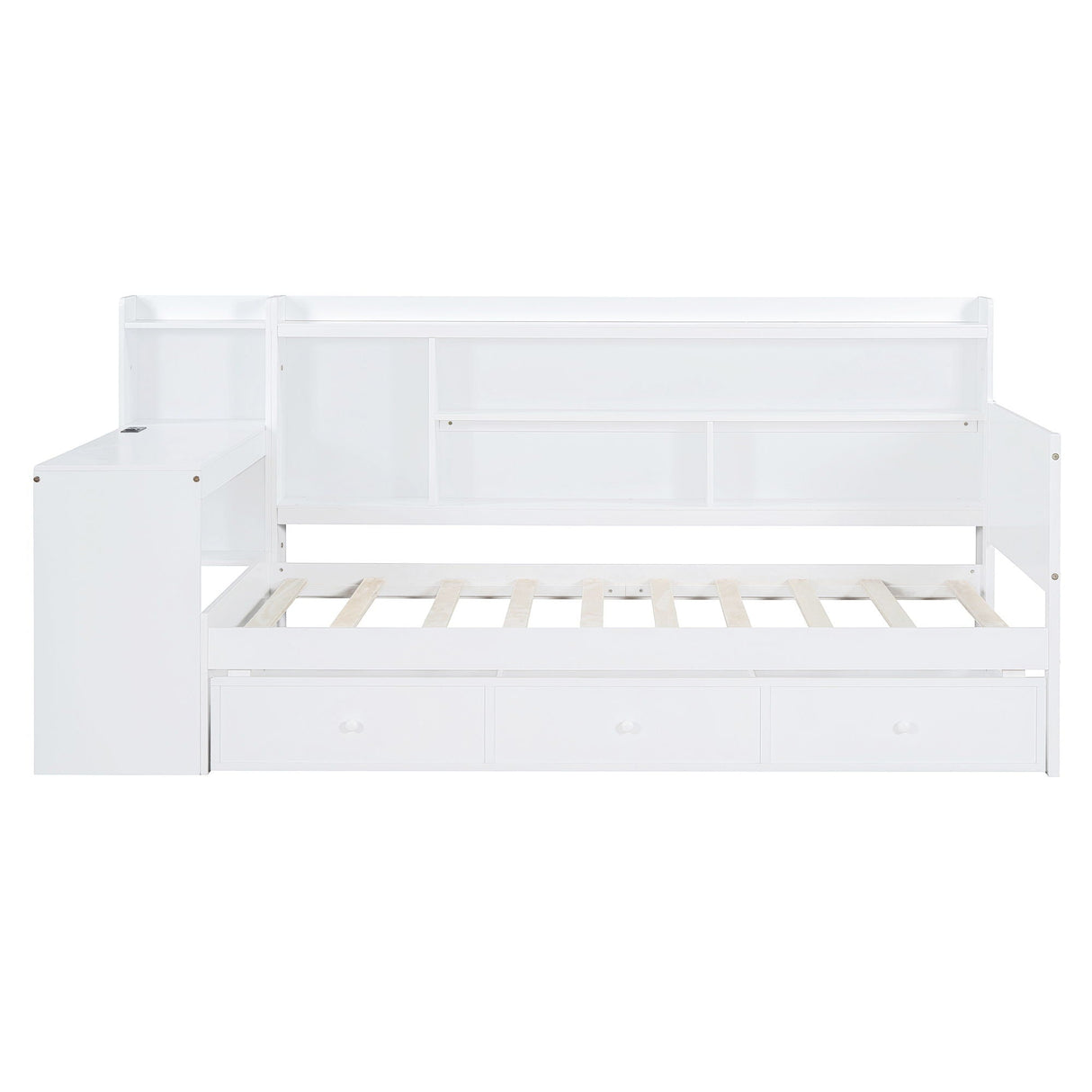 Daybed With 3 Drawers USB Ports And Desk