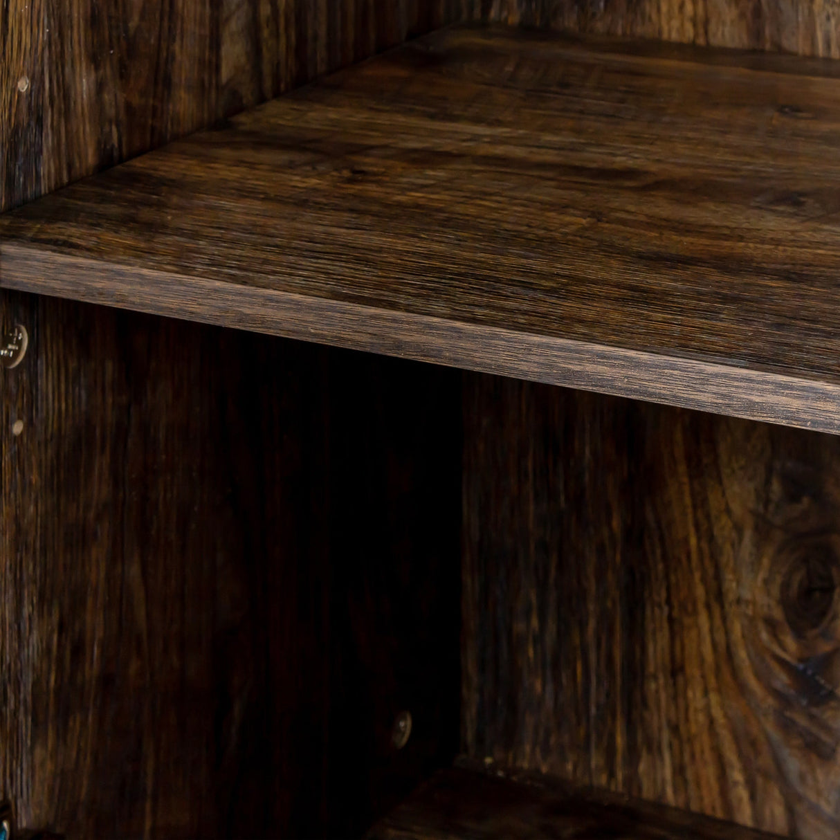 Cabinet with 4 Doors and 4 Open Shelves Freestanding Sideboard