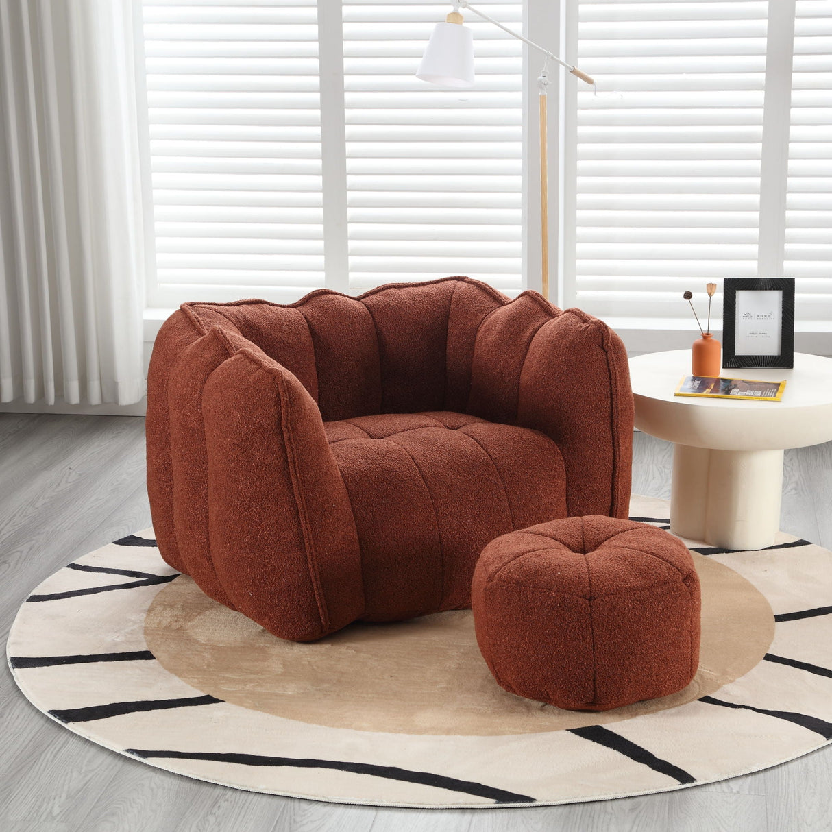 Soft Bean Bag Chair With High Resilient Foam