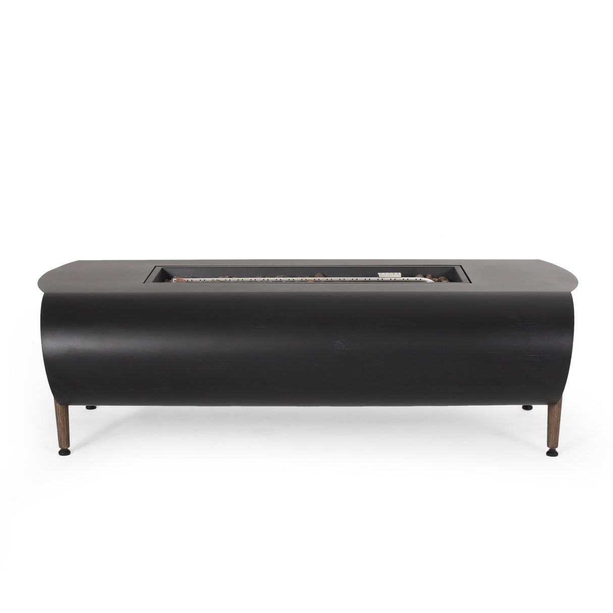 Vernon Rectangle Fire Pit 50,000 BTU - Dark Gray