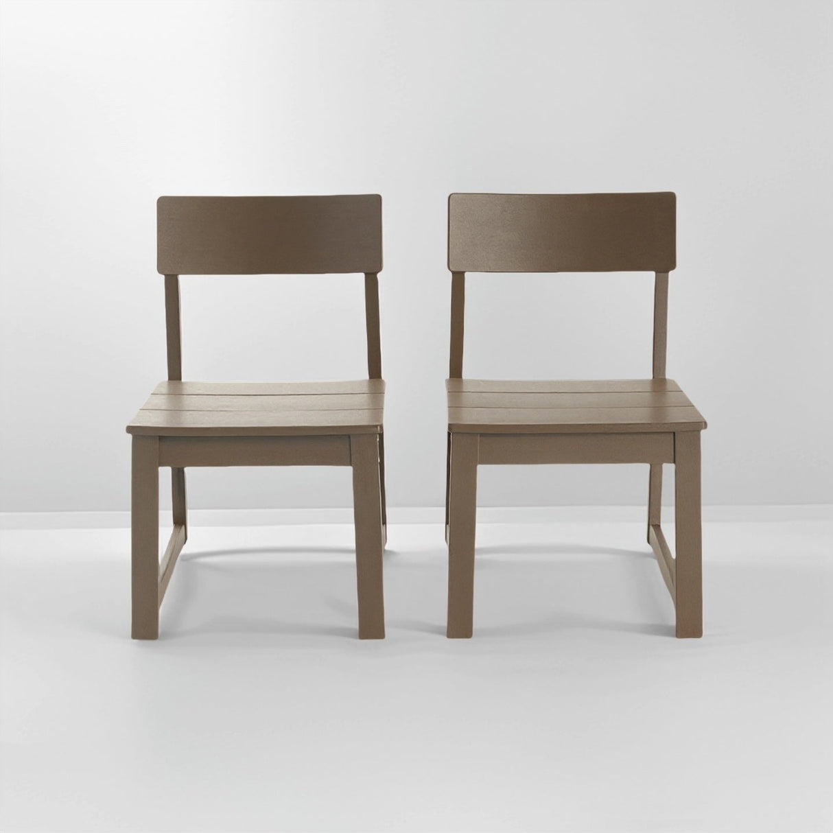 7-Piece HDPE Outdoor Dining Set for 6 – Antique Dark Oak