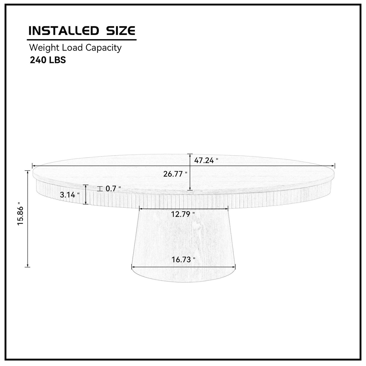 Modern Design Oval Handcraft Drum Coffee Table