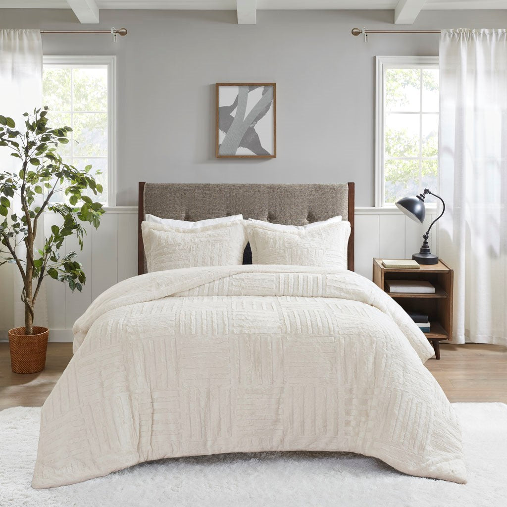 Full/Queen Fur Down Alternative Comforter Mini Set