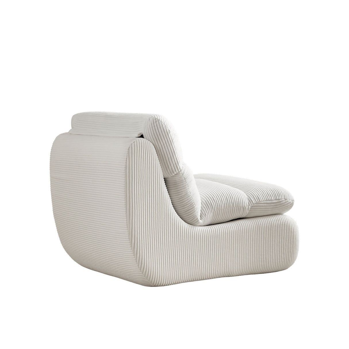Modern Compressed Lounge Chair with Ottoman