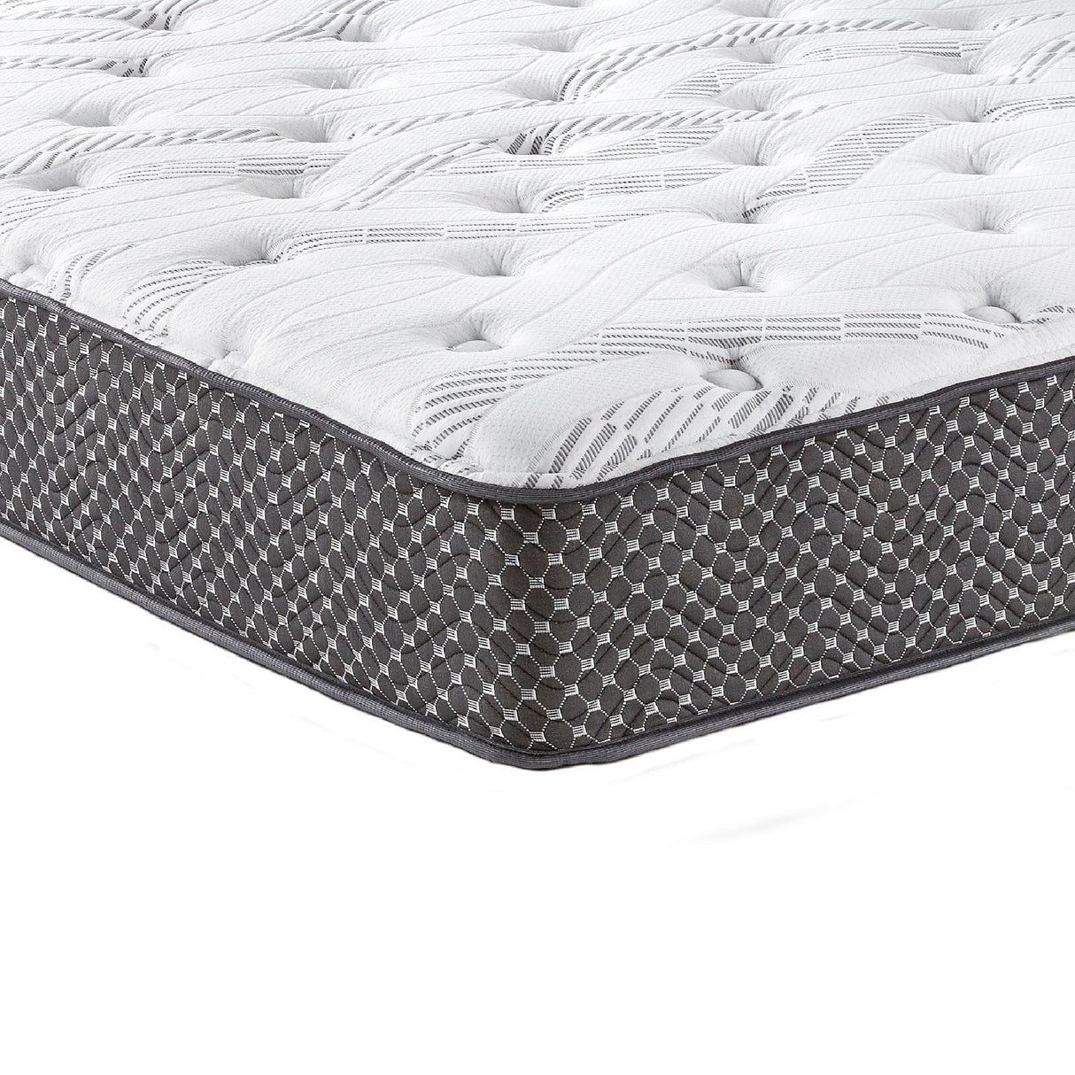 Md 10" quilted hybrid mattress, medium firm