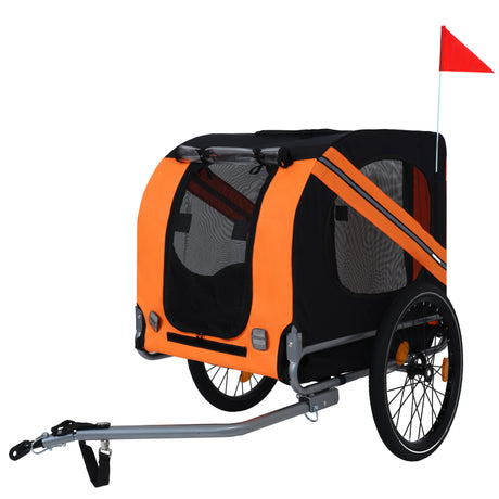 Large-Folding-Bike-Trailer-for-Dogs-–-66LB-Capacity-All-Terrain-Pet-Carrier-Pet-Trailer