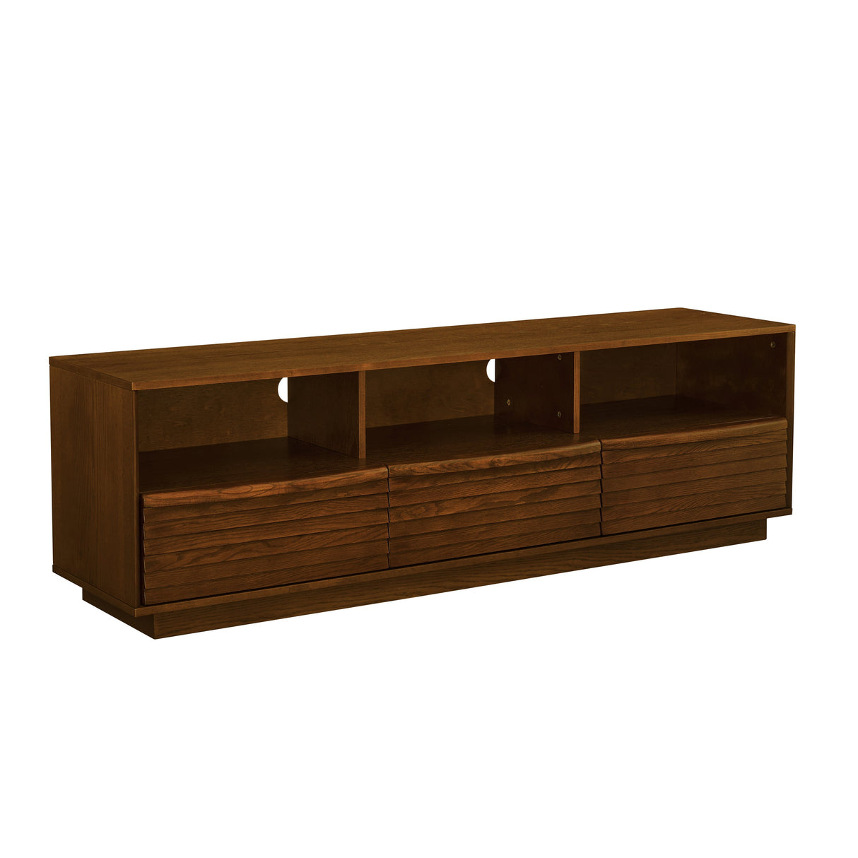 63' Mid-Century Modern TV Stand for TVs up to 75' Walnut