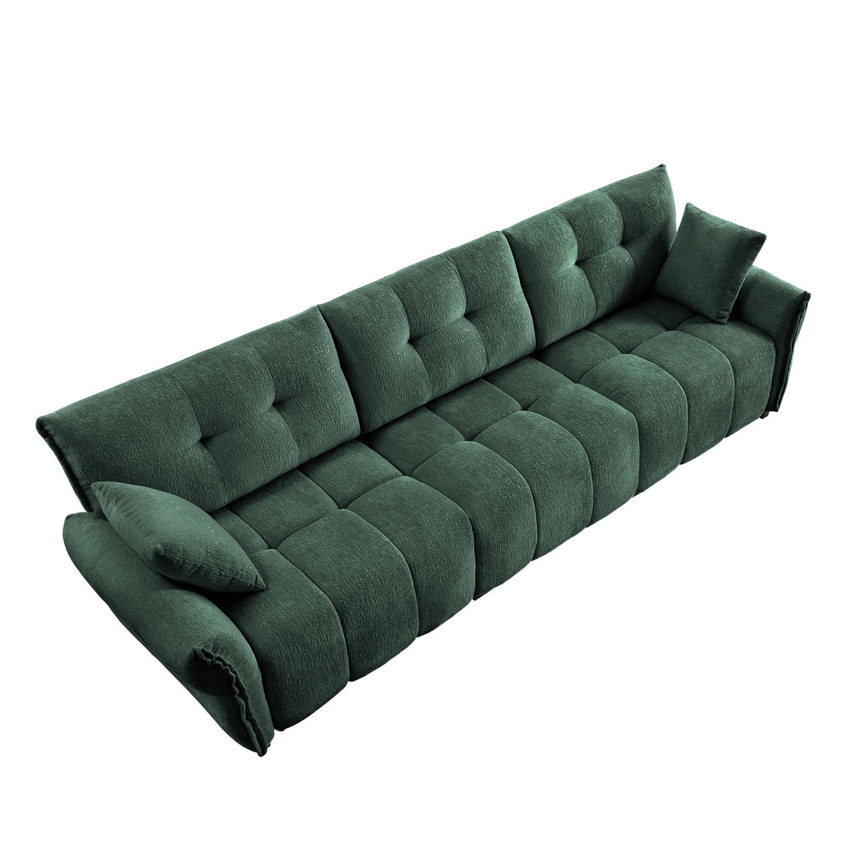 3-Seater Sofa Set with Pillows - Premium Chenille Design