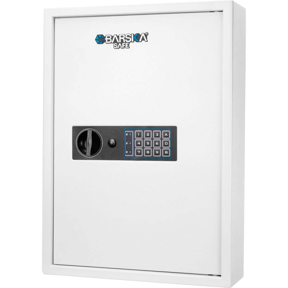 White Digital Keypad Wall Safe Key Cabinet with Secure Steel Construction