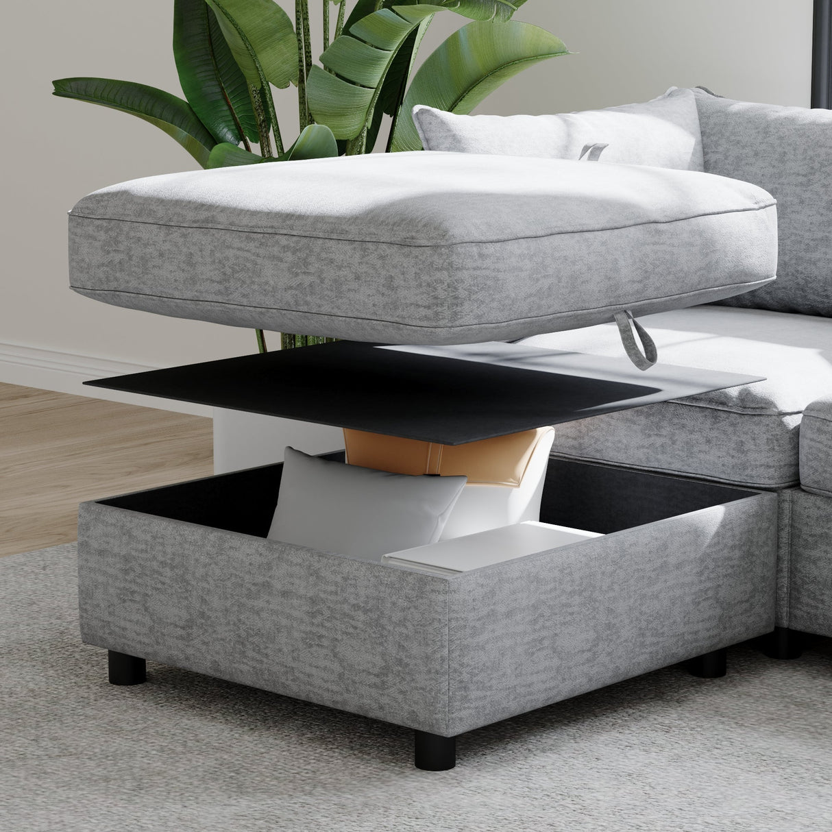 Modular Sectional Sofa, Convertible Sofa Seat With Storage