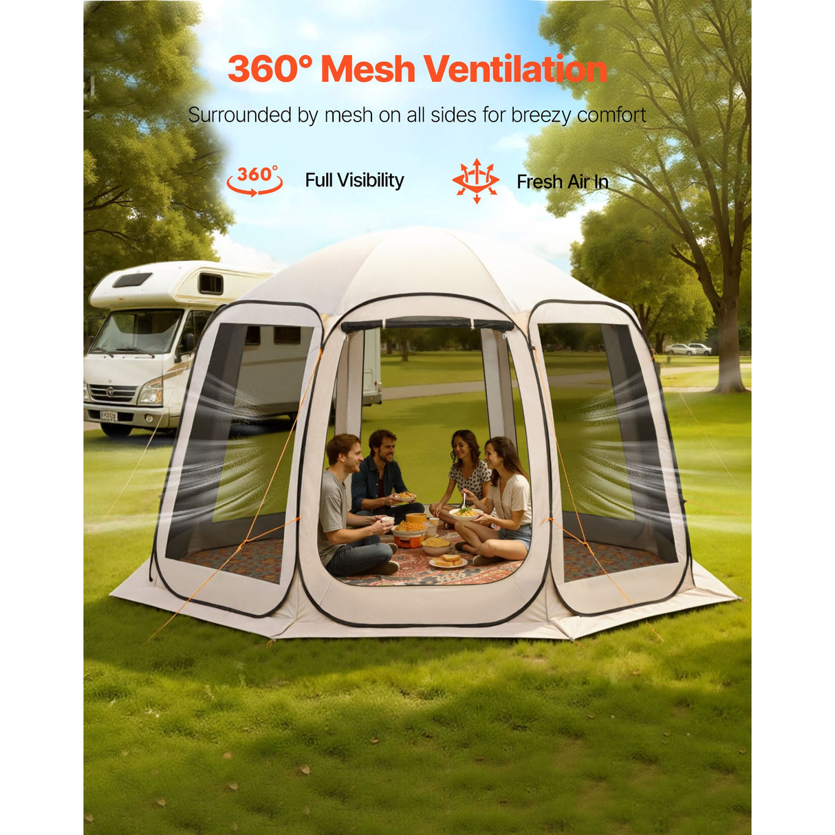 12 x 11 ft Screen House Tent