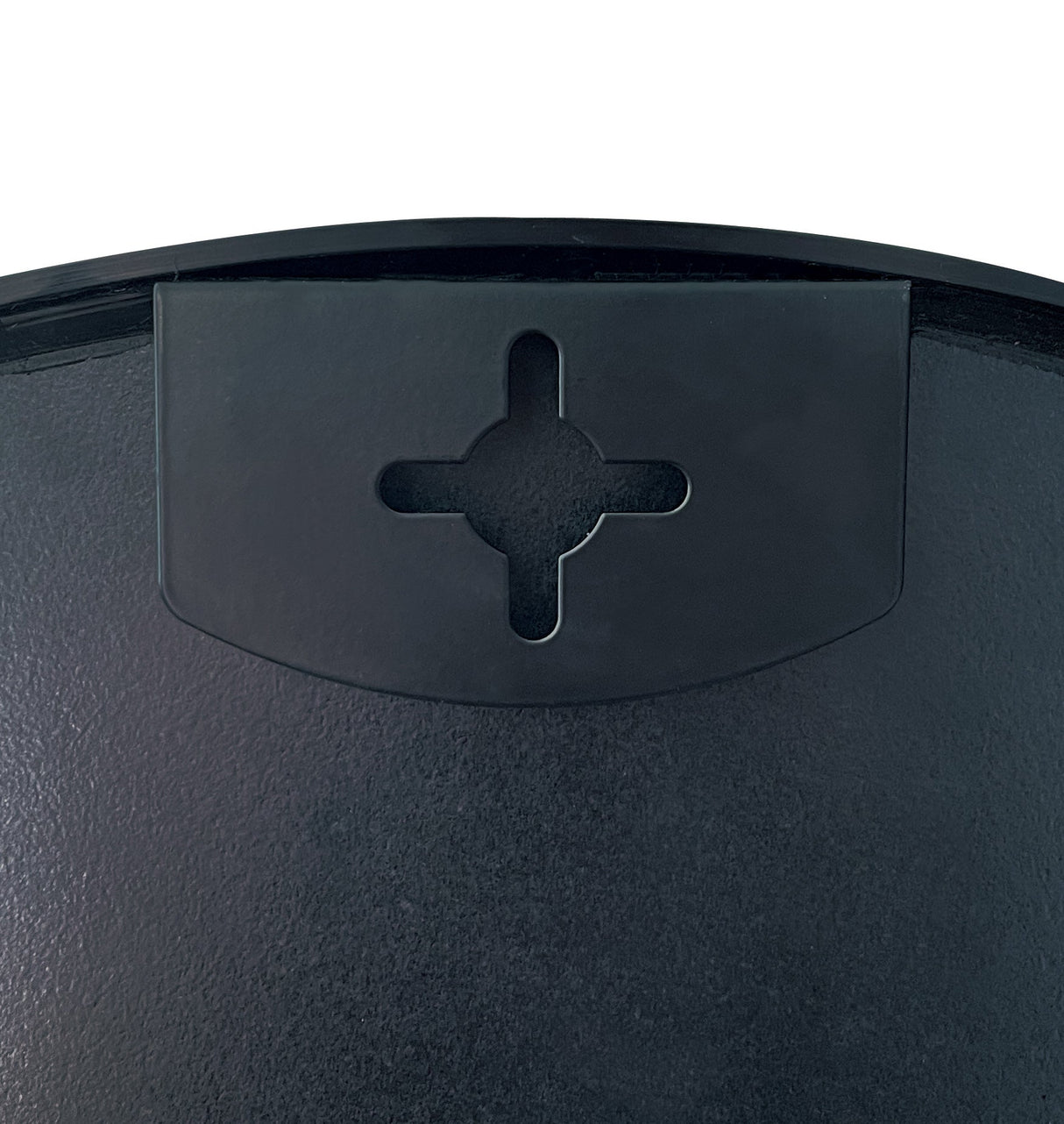 24x36 Inch Black Metal Framed Arched Bathroom Mirror