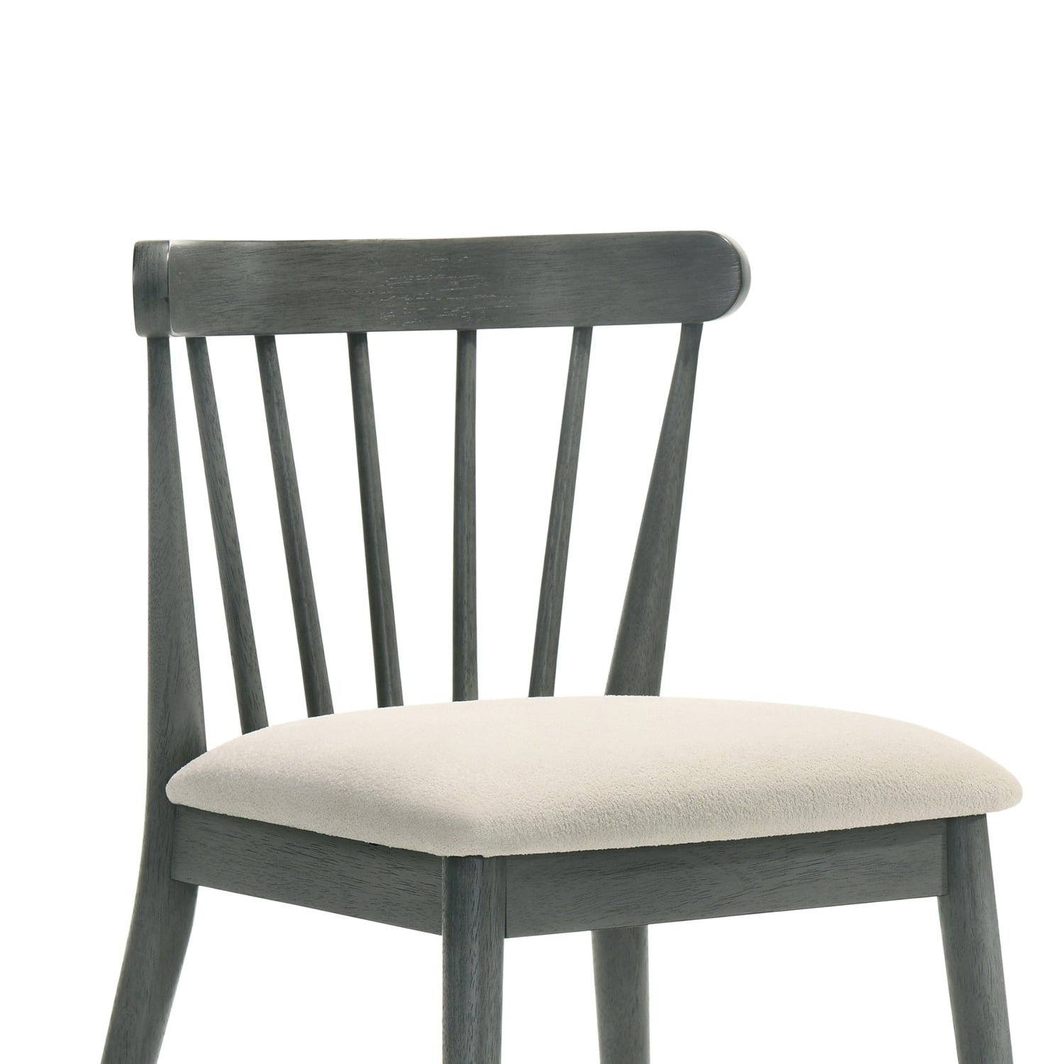 Modern Spindle Back Dining Chairs, Set of 2