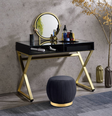 Black-&-Gold-Finish-Vanity-Desk-Vanity