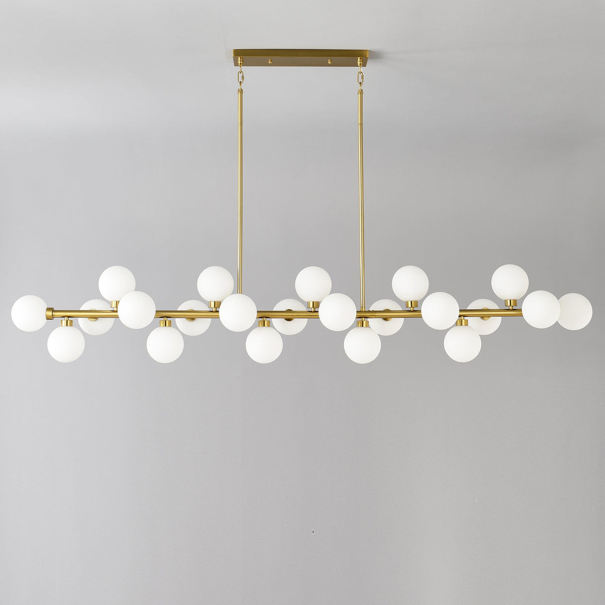 75.6'' Large Pendant Lamp with Opal Glass Shade