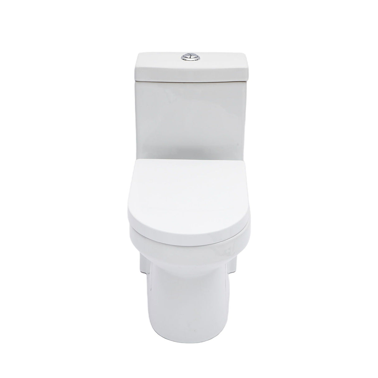 1 Piece Toilet For Bathroom, Dual Flush 1.1 / 1.6 Gpf, Soft Closing Seat - White