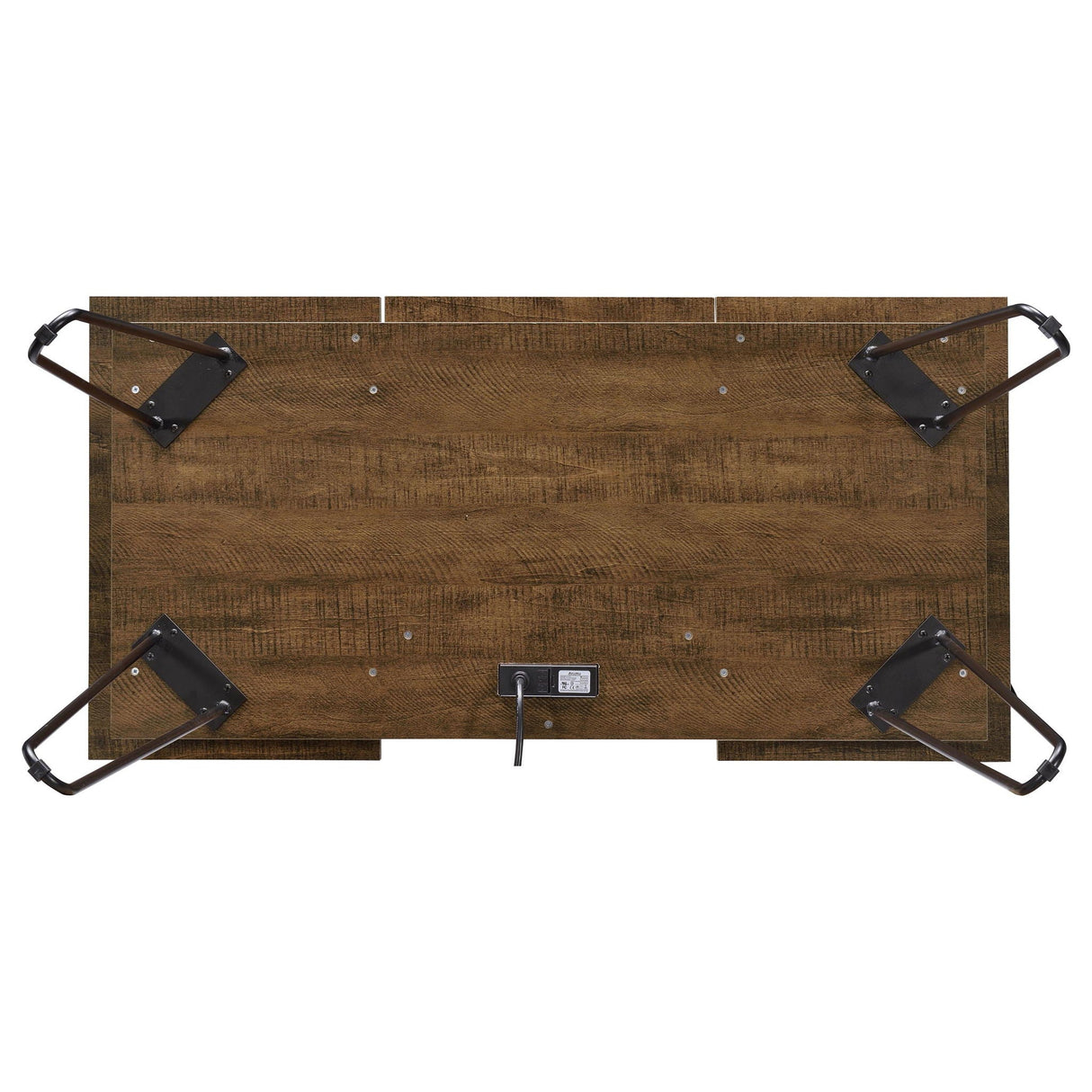 Writing Desk With 4 Hidden Storages - Brown